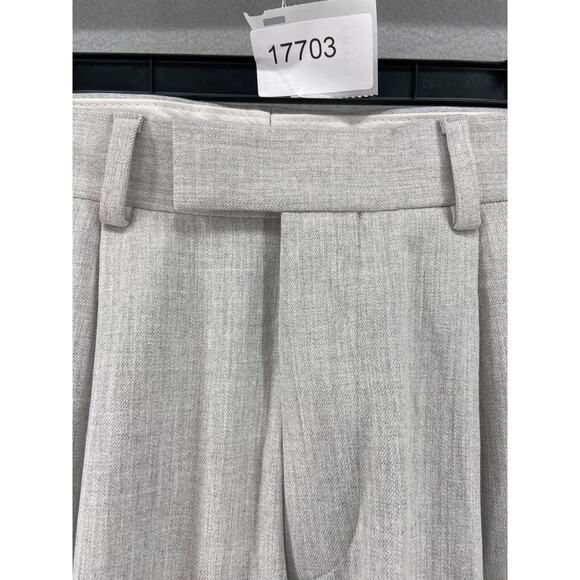 ASOS Design Pants Mens Sz 34x34 Smart Tapered Trouser Grey Pleated Pockets Dress - Picture 12 of 12